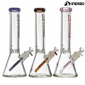 WATER PIPE INDIGO 9MM BEAKER WITH DOUBLE FIRE POLISH WPI3500 1CT